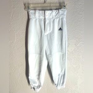 White Adidas you baseball pants size XS